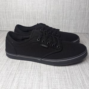 Vans Off The Wall Low Top Black Canvas Sneakers 8